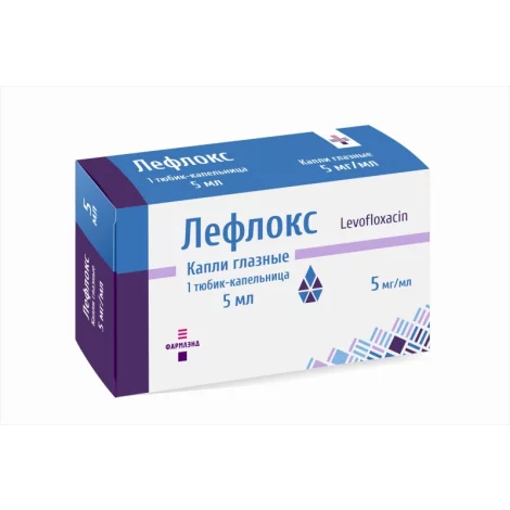ЛЕФЛОКС Т-КАП., КАПЛИ ГЛ., 0,5% 5МЛ