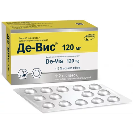 ДЕ-ВИС ТАБЛ.П/О, 120МГ, №112