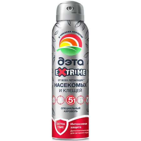 АЭРОЗОЛЬ РЕПЕЛЛЕНТ. ДЭТА СПЕЦ. ОТ ВСЕХ ЛЕТАЮЩИХ И КЛЕЩЕЙ УП., 150МЛ