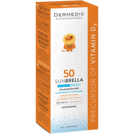 МОЛОЧКО СОЛНЦЕЗАЩ. ДЕТ. DERMEDIC SUNBRELLA BABY SPF-50 УП., 100Г