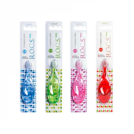 ЗУБНАЯ ЩЕТКА ДЕТ. ROCS BABY 0-3 ЛЕТ УП.