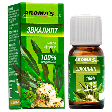 ЭВКАЛИПТА МАСЛО ЭФИРНОЕ, 10МЛ