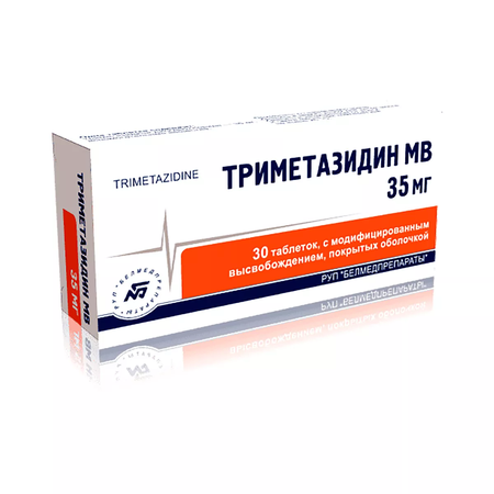 ТРИМЕТАЗИДИН МВ ТАБЛ.П/О, 35МГ, №30