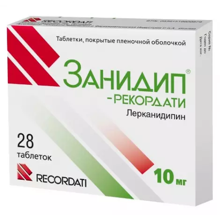 ЗАНИДИП-РЕКОРДАТИ ТАБЛ.П/О, 10МГ, №28