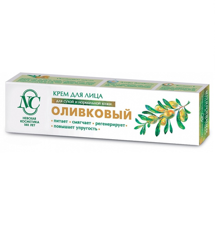КРЕМ Д/ЛИЦА ОЛИВКОВЫЙ ПИТ. Д/СУХ. НОРМ. КОЖИ УП., 40МЛ