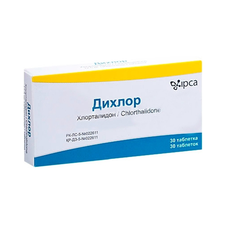 ДИХЛОР ТАБЛ., 12,5МГ, №30