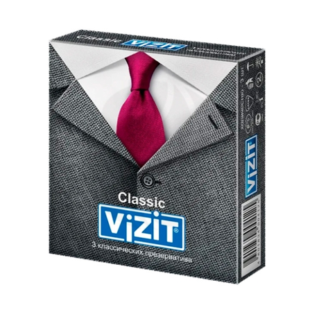 ПРЕЗЕРВАТИВЫ VIZIT CLASSIC КЛАССИЧ. УП., № 3