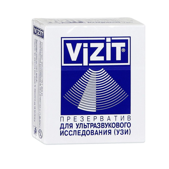 ЧЕХОЛ ЗАЩИТНЫЙ (ПРЕЗЕРВАТИВ) Д/ДАТЧИКА УЗИ ОДНОРАЗ. VIZIT ДИАМЕТР 28ММ УП.