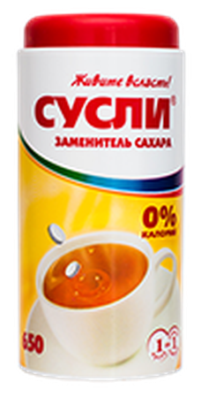 КОМПЛЕКСНАЯ ПИЩЕВАЯ ДОБАВКА СТОЛОВЫЙ ПОДСЛАСТИТЕЛЬ СУСЛИ ТАБЛ., №650