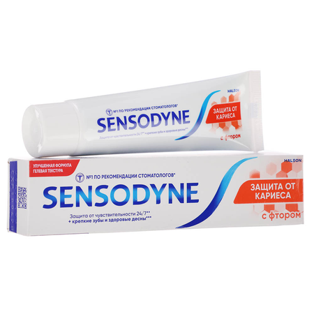 ЗУБНАЯ ПАСТА SENSODYNE ЗАЩ. ОТ КАРИЕСА ФТОР УП., 75МЛ