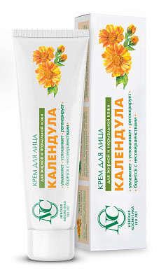 КРЕМ Д/ЛИЦА КАЛЕНДУЛА УВЛ. Д/ЖИР. НОРМ. КОЖИ УП., 40МЛ