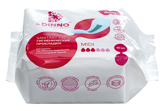 ПРОКЛАДКИ DR.DINNO FLOWER УП., 180ММ, №10