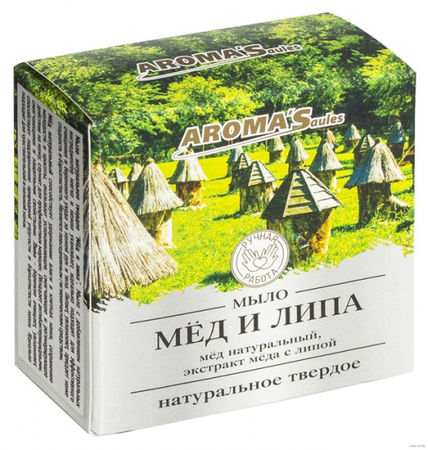 МЫЛО НАТУРАЛЬНОЕ МЕД И ЛИПА УП., 80Г