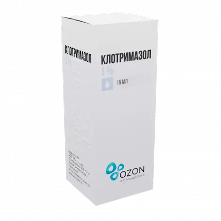 КЛОТРИМАЗОЛ ФЛ., Р-Р НАР., 1% 15МЛ
