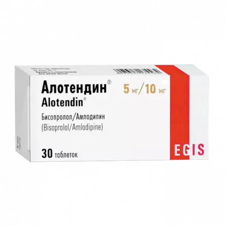 АЛОТЕНДИН ТАБЛ., 5МГ/10МГ, №30