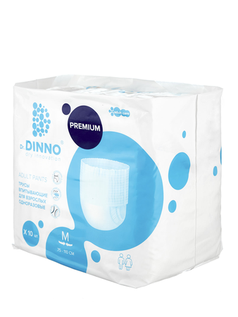 ТРУСЫ ВПИТ. Д/ВЗРОСЛЫХ ОДНОРАЗ. DR.DINNO PREMIUM M, №10
