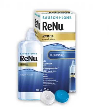 РАСТВОР УНИВЕРС. РЕНУ АДВАНСЕД (RENUR ADVANCED) Д/УХОДА ЗА МЯГК. КОНТАКТ. ЛИНЗАМИ В КОМПЛ. С КОНТ. Д/ХРАНЕНИЯ КОНТАКТ. ЛИНЗ И БЕЗ КОНТ. (100МЛ)