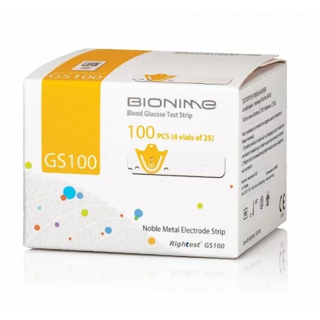 ТЕСТ-ПОЛОСКИ RIGHTEST GS 100 (100ШТ.)