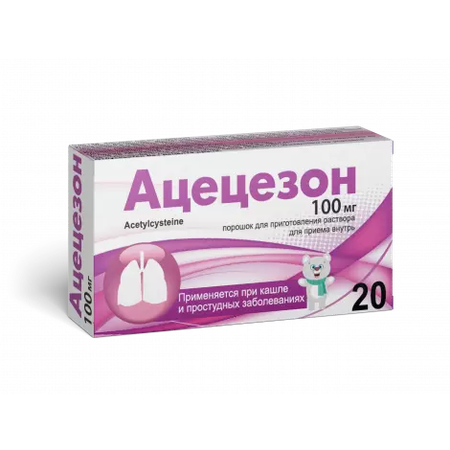 АЦЕЦЕЗОН ПАК., ПОР., 100МГ/3Г, №20