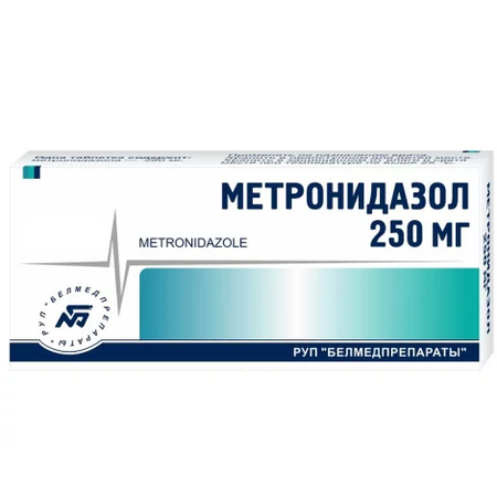 МЕТРОНИДАЗОЛ ТАБЛ., 250МГ, №30