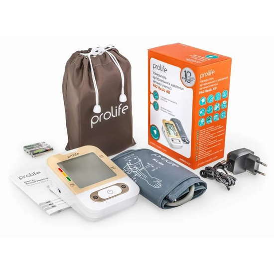 ИЗМЕРИТЕЛЬ АРТЕРИАЛЬНОГО ДАВЛЕНИЯ АВТОМАТИЧЕСКИЙ PROLIFE PA2 BASIC AD (BPCB0A-3H)