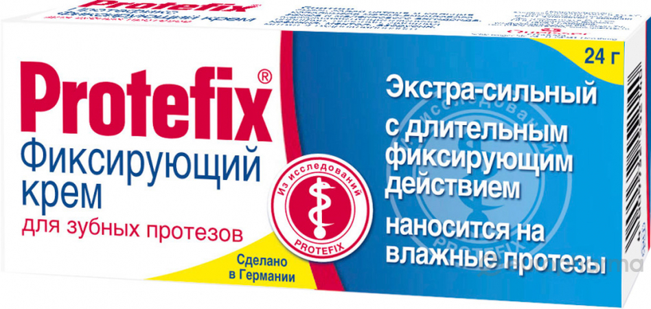КРЕМ Д/ФИКС. ЗУБНЫХ ПРОТЕЗОВ ПРОТЕФИКС ЭКСТРАСИЛЬН. УП., 20МЛ