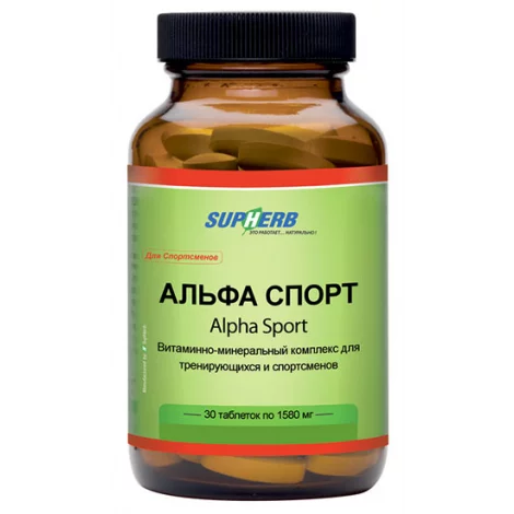 АЛЬФА СПОРТ ТАБЛ., 1580МГ, №30