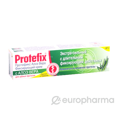 КРЕМ Д/ФИКС. ЗУБНЫХ ПРОТЕЗОВ ПРОТЕФИКС ЭКСТРАСИЛЬН. АЛОЭ УП., 40МЛ