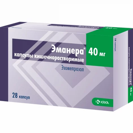 ЭМАНЕРА КАПС., 40МГ, №28