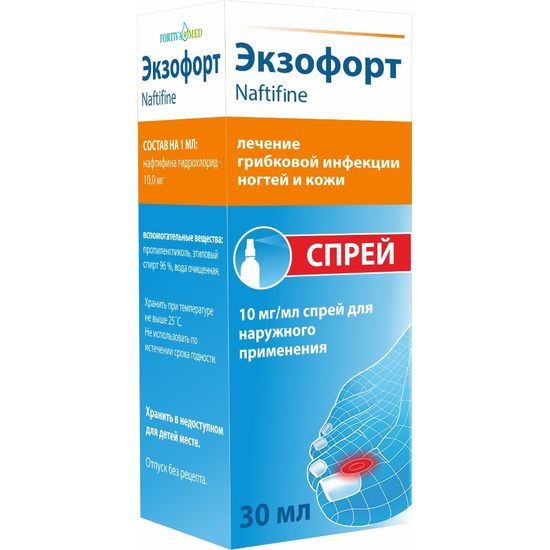 ЭКЗОФОРТ ФЛ., СПРЕЙ, 1% 30МЛ