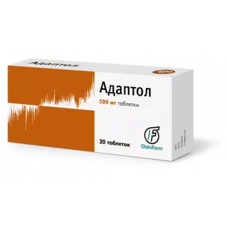 АДАПТОЛ ТАБЛ., 500МГ, №20