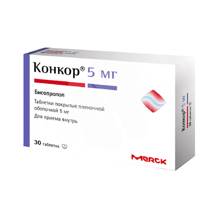 КОНКОР ТАБЛ.П/О, 5МГ, №30