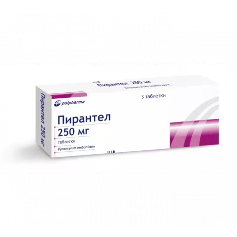 ПИРАНТЕЛ ТАБЛ., 250МГ, №3