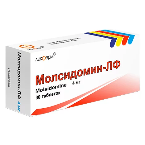 МОЛСИДОМИН ТАБЛ., 4МГ, №30