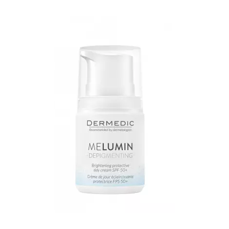 КРЕМ Д/ЛИЦА DERMEDIC MELUMIN ЗАЩ. ОСВЕТ. SPF-50+ ДНЕВН. УП., 50МЛ