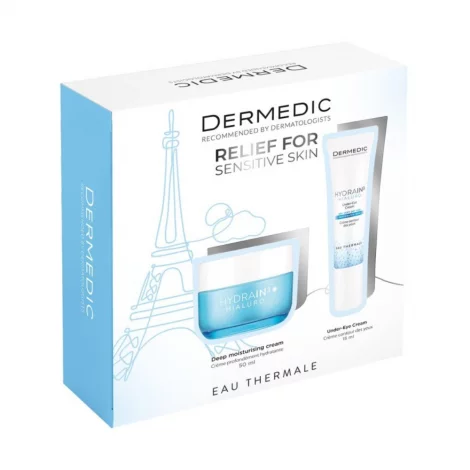 НАБОР DERMEDIC HYDRAIN3 (КРЕМ СИЛЬНО-УВЛ. SPF-15+КРЕМ Д/ВЕК) УП.