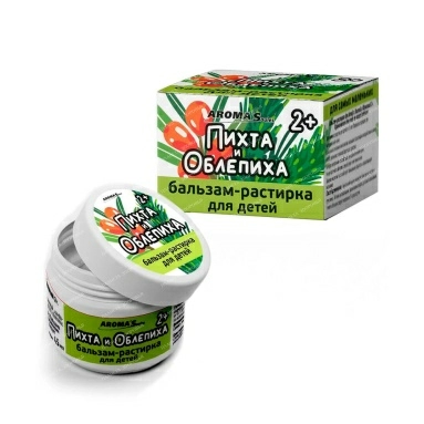 БАЛЬЗАМ-РАСТИРКА ДЛЯ ДЕТЕЙ С ПИХТОЙ И ОБЛЕПИХОЙ 2+ УП., 45МЛ