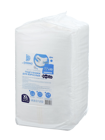 ПОДГУЗНИКИ Д/ВЗРОСЛЫХ DR.DINNO STANDARD PLUS XL, №10