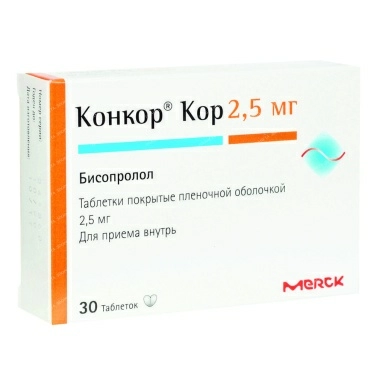 КОНКОР КОР ТАБЛ.П/О, 2,5МГ, №30