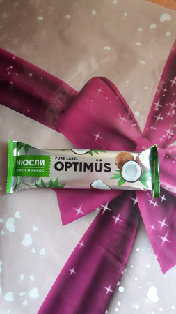 БАТОНЧИК-МЮСЛИ OPTIMUS ЗЛАКИ И КЛЮКВА УП., 25Г