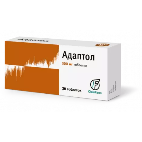 АДАПТОЛ ТАБЛ., 500МГ, №20