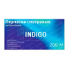 ПЕРЧАТКИ МЕД. СМОТР. НИТРИЛ. ОДНОРАЗ. INDIGO НЕСТЕРИЛ. НЕОПУДР. ТЕКСТУРИР. ГОЛУБЫЕ УП., M, №200