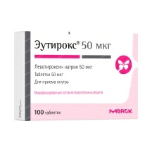 ЭУТИРОКС ТАБЛ., 50МКГ, №100