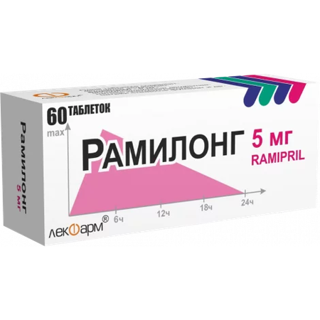 РАМИЛОНГ ТАБЛ., 5МГ, №60