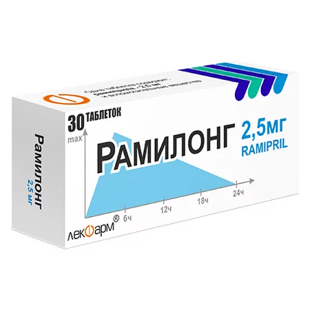 РАМИЛОНГ ТАБЛ., 2,5МГ, №30