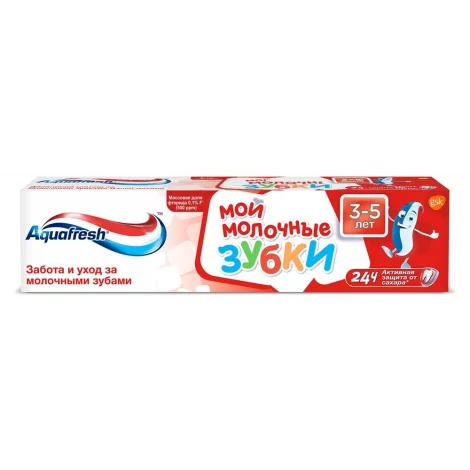 ЗУБНАЯ ПАСТА ДЕТ. AQUAFRESH МОЙ МОЛОЧНЫЕ ЗУБКИ 3-5 ЛЕТ УП., 50МЛ
