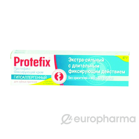 КРЕМ Д/ФИКС. ЗУБНЫХ ПРОТЕЗОВ ПРОТЕФИКС ЭКСТРАСИЛЬН. Г/АЛЛЕРГ. УП., 40МЛ