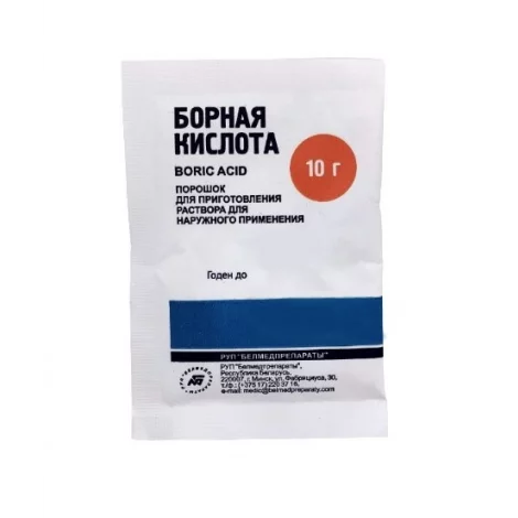 БОРНАЯ КИСЛОТА ПОР.НАР., 10Г