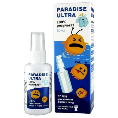 СПРЕЙ ПЕДИКУЛИЦИДНЫЙ ПАРАДИЗ УЛЬТРА УП., 50МЛ