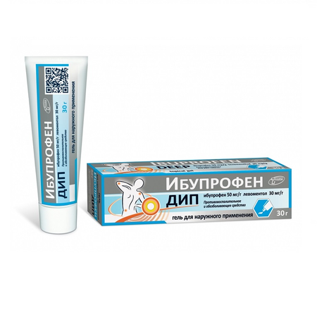 ИБУПРОФЕН ДИП ГЕЛЬ, ТУБА, 30Г